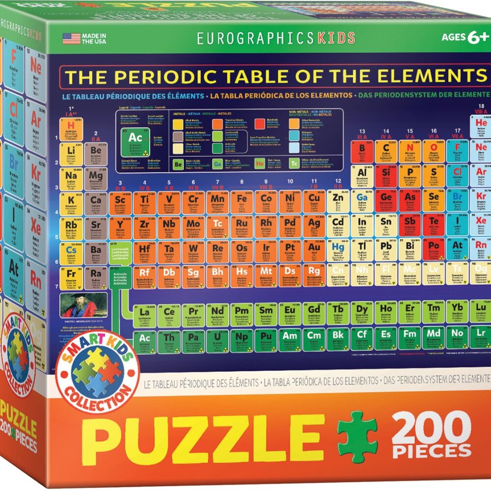 New sealed Eurographics 200pcs Puzzle-- The Periodic Table of the Elements